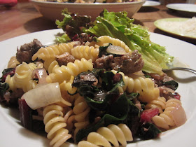Pasta with Red Chard & Sausage