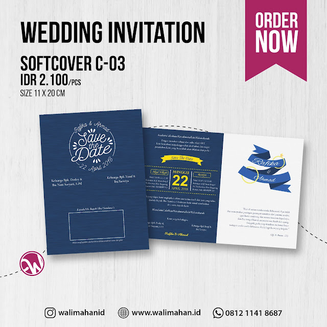 Undangan Pernikahan Tangerang C03 - Walimahanid | 0812-1141-8687