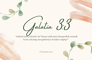 Galatia 3:3