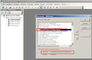 excel vba strumenti manca riferimento ocx dll