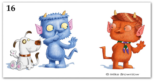 image of picture book characters by Mike Brownlow