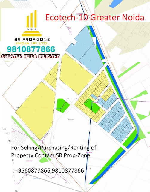 Layout Plan Of Ecotech-10 Greater Noida, High Quality Map, PDF Map