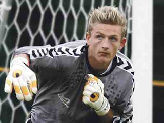 Martin Hansen the professional goalkeeper of Denmark