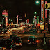 Early 1950's - Hollywood Boulevard in an explosion of neon lights
