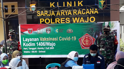 Tembus 4080, Camat Tempe terus Galakkan Vaksinasi