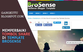 memperbaiki tombol share brosense