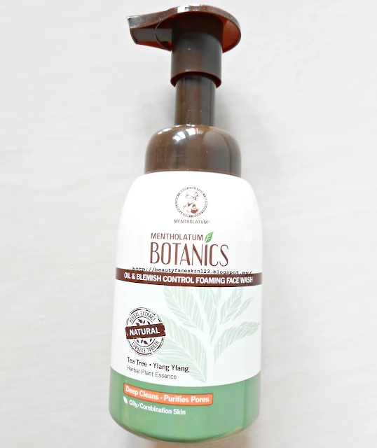 MENTHOLATUM BOTANICS OIL & BLEMISH CONTROL FOAMING WASH