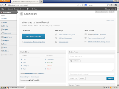 Cara Menanam Shell pada Admin Wordpress