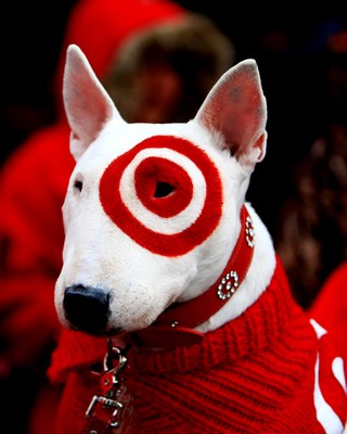 target dog logo. Since target has a red logo-