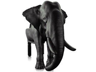 Maximo Riera's Elephant Chair impresses and look real, Maximo Riera to make an idea, head view