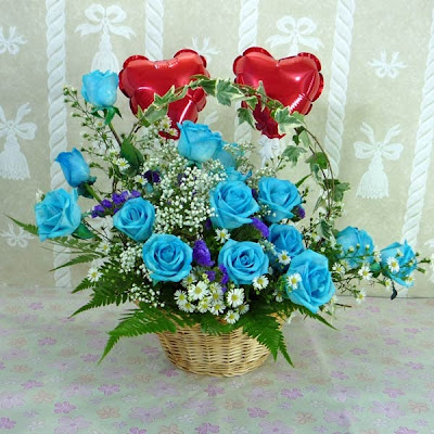 Hoa sinh nhật đẹp - Hoa hồng xanh