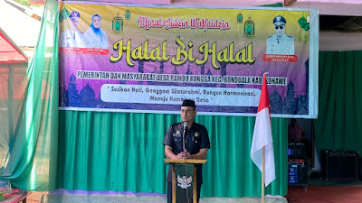 Kades Rambu Kongga dan Penggerak TP PKK Sukses Laksanakan Halal Bi Halal Serta Penyerahan SK Kepada Perangkat Desa Rambu Kongga di Kediamannya! 