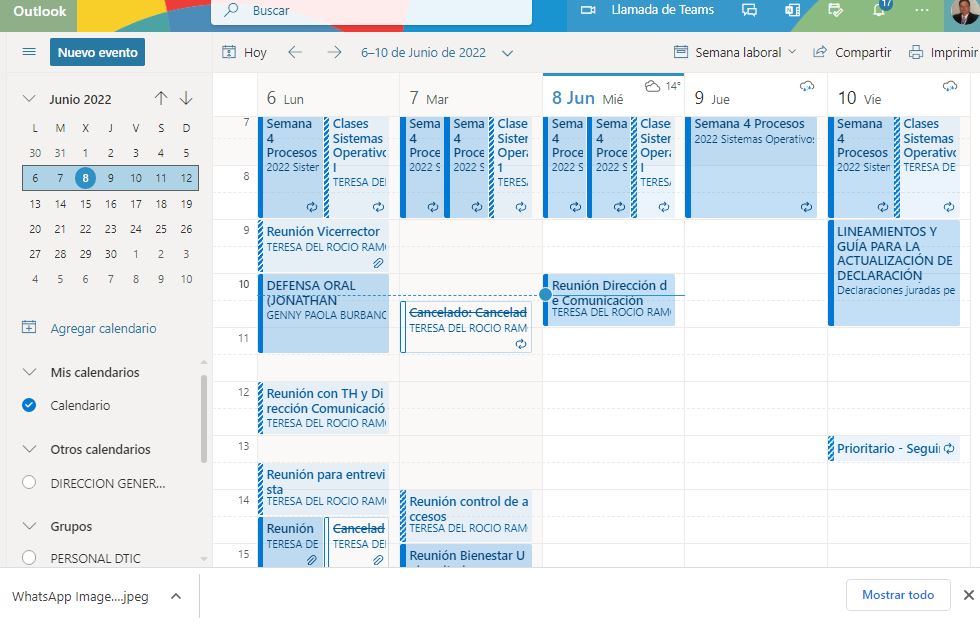 UCE-DTIC: Microsoft Office 365 - Calendario