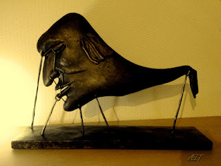 metal art, metaalsculptuur, handforging, Dali, Sleep