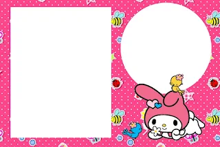 My Melody Birthday Party Free Printable Invitations, Labels or Cards.