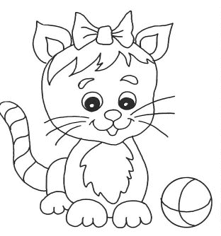 Cute Cats and Dogs Coloring Pages For Print