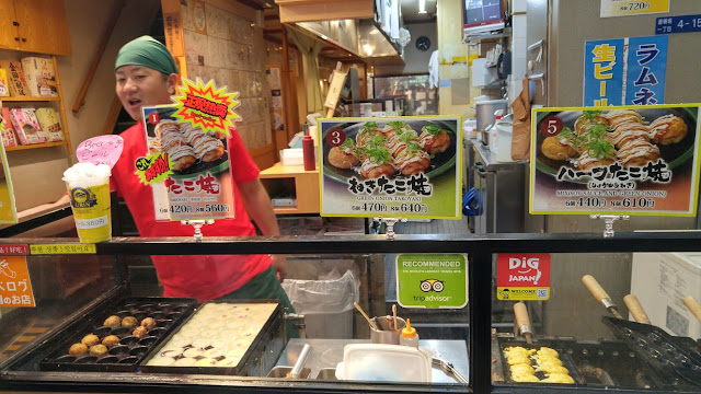 Takoyaki shop at dotonbori