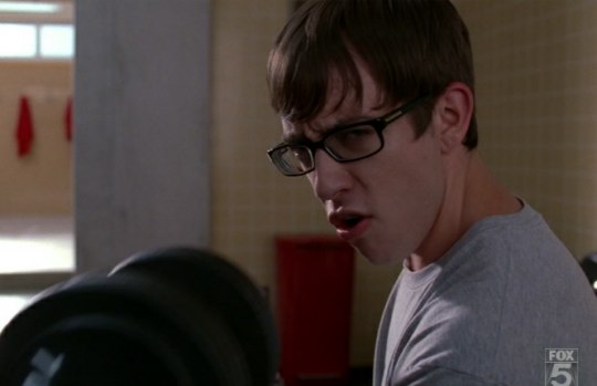 McHale sings Stronger in the Britney Spears episode of Glee Season 2