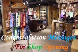 Congratulation Messages Shop Opening