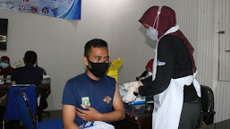 287 Pegawai Dishub Kabupaten Serang Ikut Vaksinasi tahap Pertama
