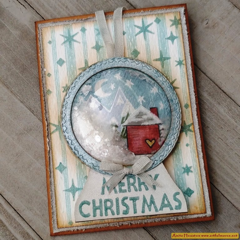 The Artful Maven: Tim Holtz Sizzix Christmas 2023 - Sparkle and Layered  Stripes with Candleshop and Trim A Tree Christmas Cards