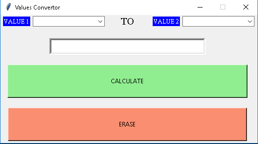 How To Make Value Convertor Using Tkinter Python?