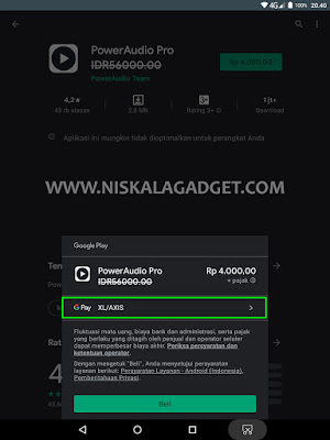 Membeli Aplikasi di Playstore Menggunakan Pulsa