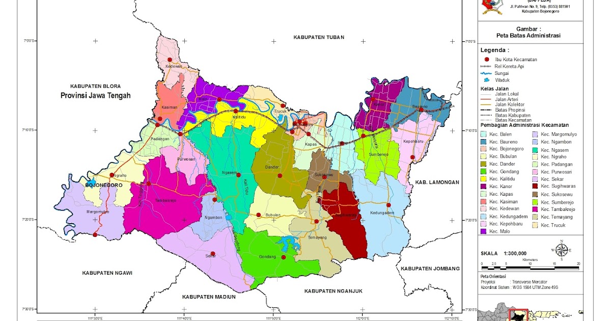  Peta  Kota Peta  Kabupaten Bojonegoro