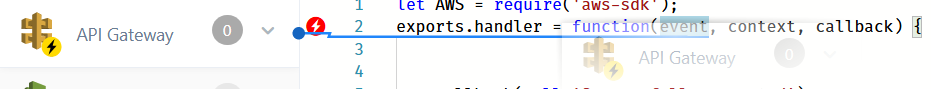 dragging API Gateway trigger