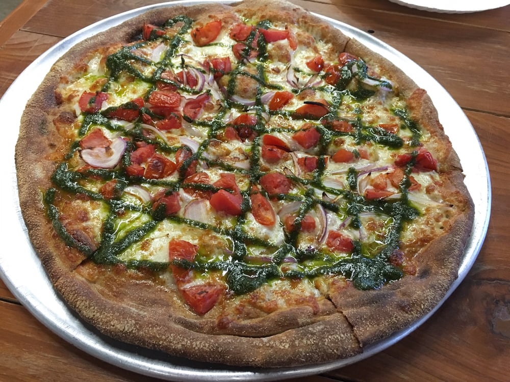 Pesto Pizza at Pure Pizza Charlotte North Carolina