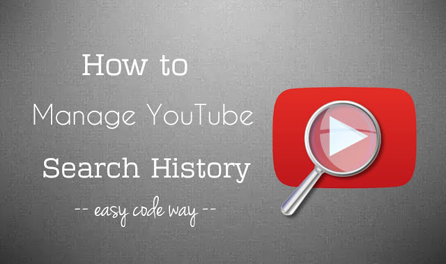 Manage YouTube Search History