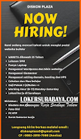 We Are Hiring at Diskon Plaza Surabaya Juli 2020