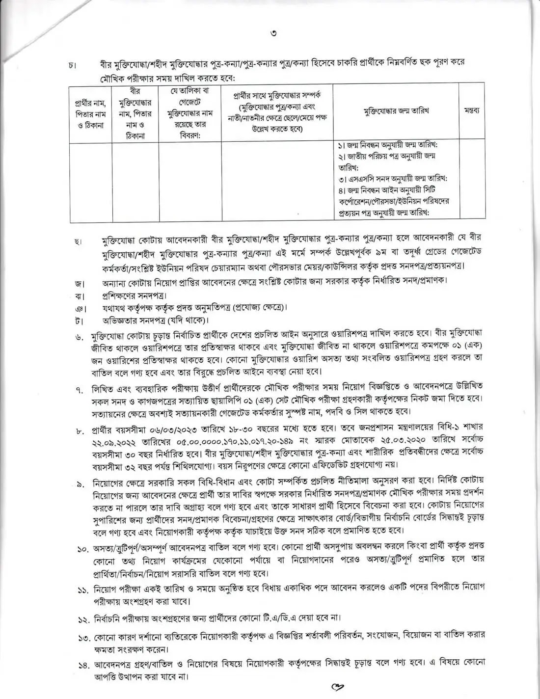 DC Office Job Circular