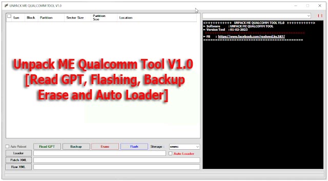 Explanation and download of Unpack ME Qualcomm Tool V1.0
