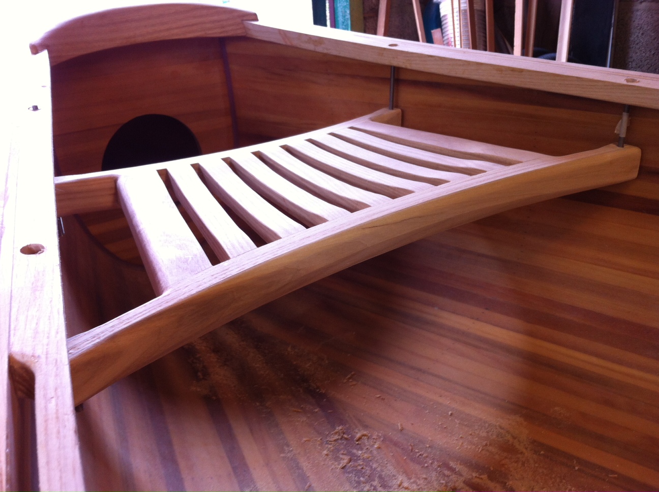 The bulkheads are 5mm elite ply with cedar strip on one face. They 