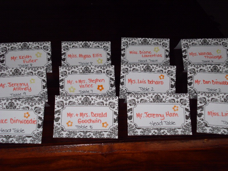 The small things are what make your wedding memorable And the place cards