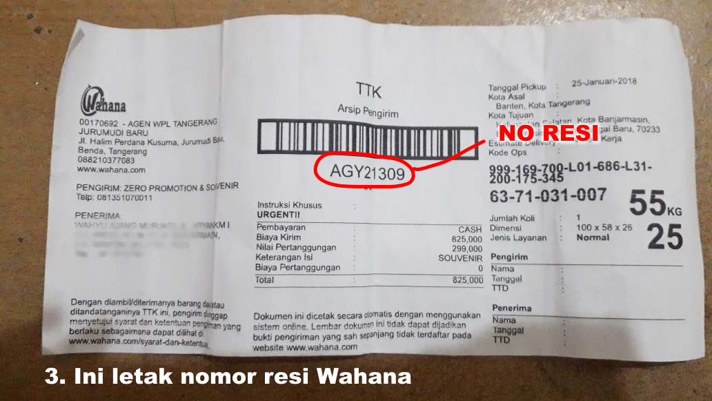 Cara Mengetahui Nomor Resi Jne Tiki Wahana Pos Indonesia J T