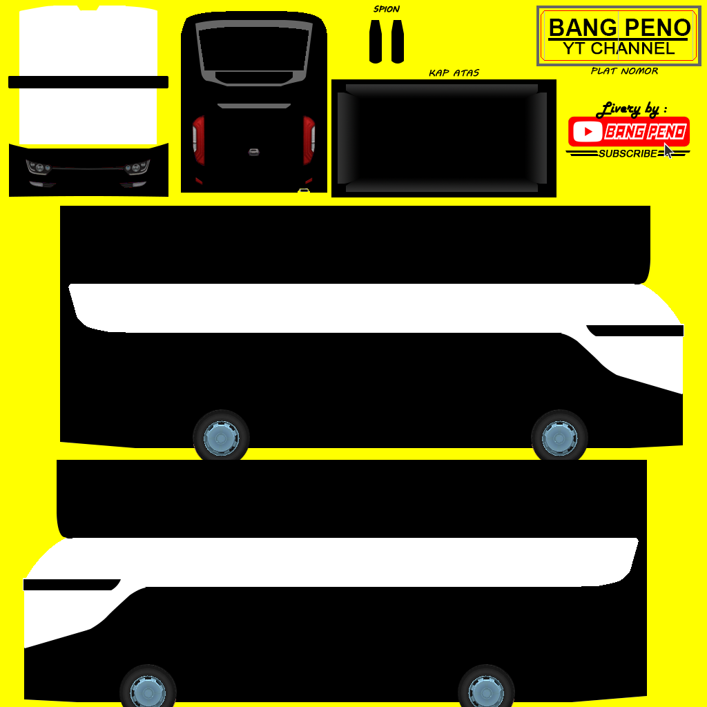 Template Livery Bus Srikandi SHD