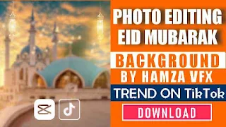 Eid Mubarak EidUlFitr Background by Hamza VFX