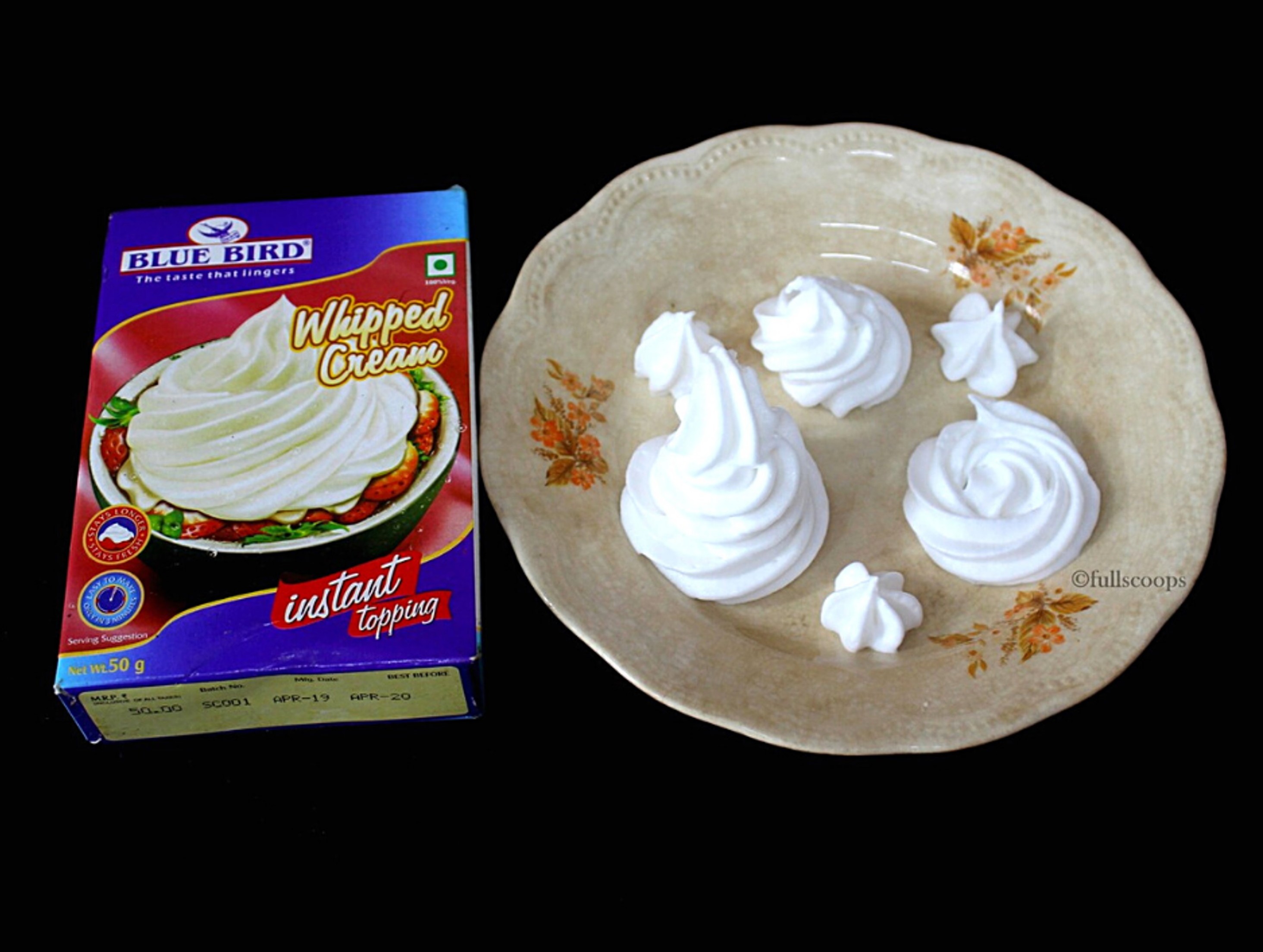 Perfect Whipped Cream Frosting with Bluebird Whipping Cream Powder