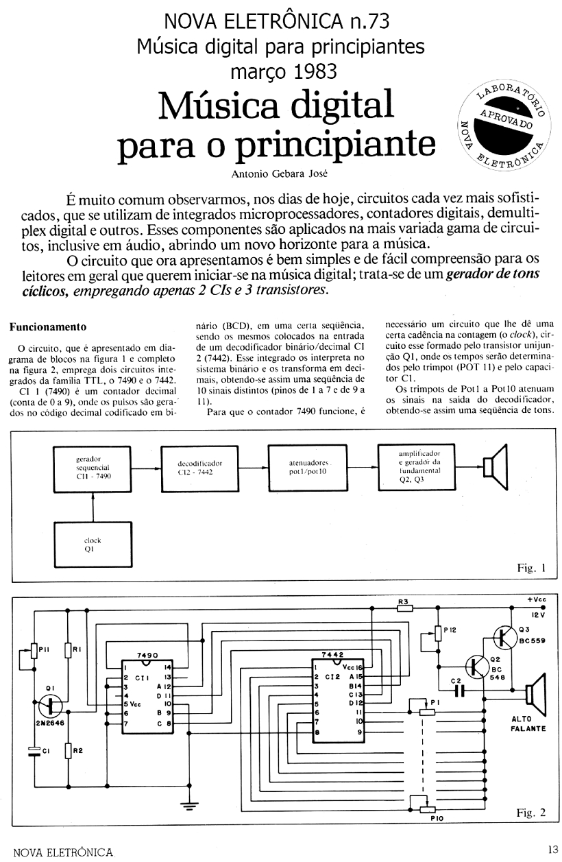 NOVA ELETRONICA n.73  Musica digital para principiantes   março 1983