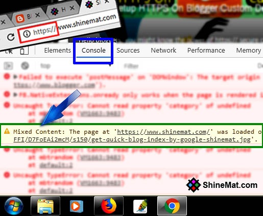 fix mixed content error on blogger blog 