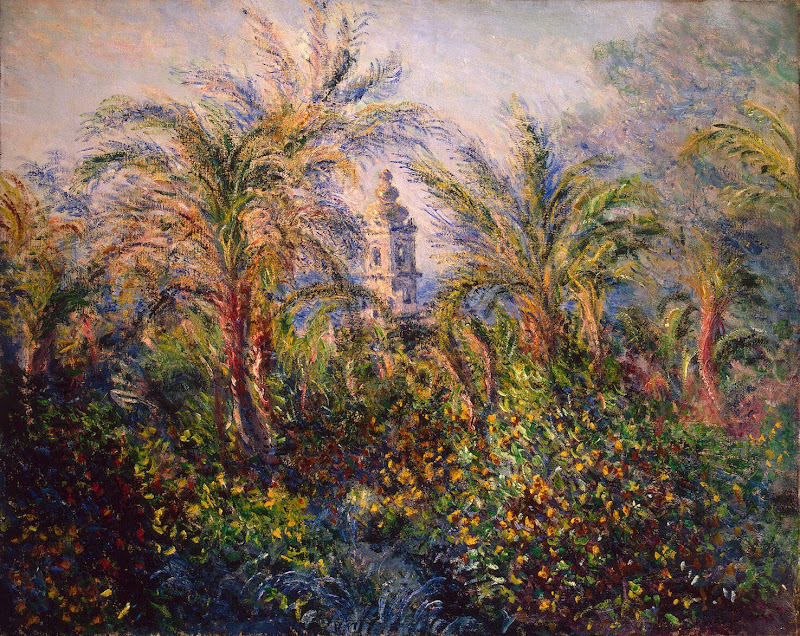 Garden in Bordighera, Impression of Morning by Claude Monet - Landscape Paintings from Hermitage Museum