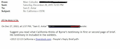 Marc Cohodes Email to Sam Antar