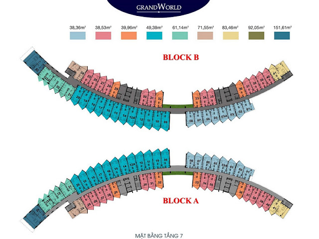Mặt bằng tổng thể Grand World Phú Quốc