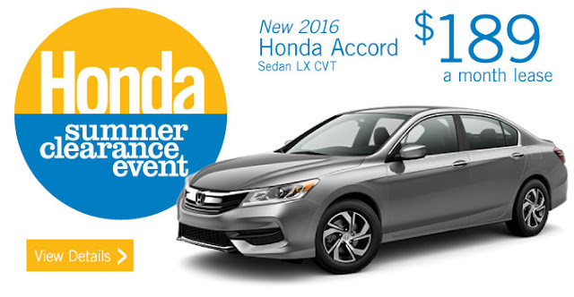 New 2016 Honda Accprd Sedan LX CVT
