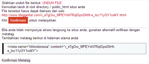 verifikasi klik indonesia