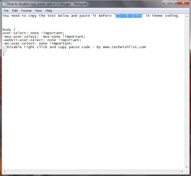 How to disable copy and paste in blogger How to disable copy and paste in blogger