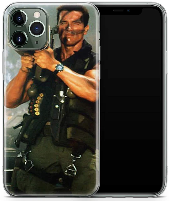 Capa de Celular Arnold Schwarzenegger com Bazuca