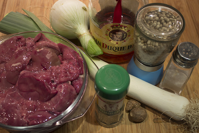 Ingredientes paté de hígado de pollo